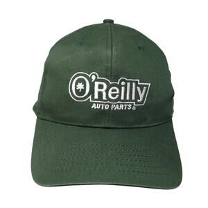 O'Reilly Auto Parts Strapback Baseball Cap Green One Size Adjustable Embroidered